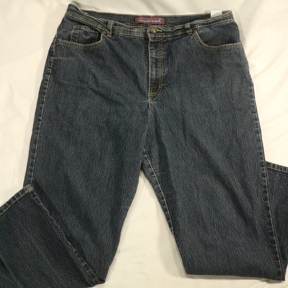 Gloria Vanderbilt Denim - GLORIA VANDERBILT Dark Wash Jeans Sz 18 US Wmn